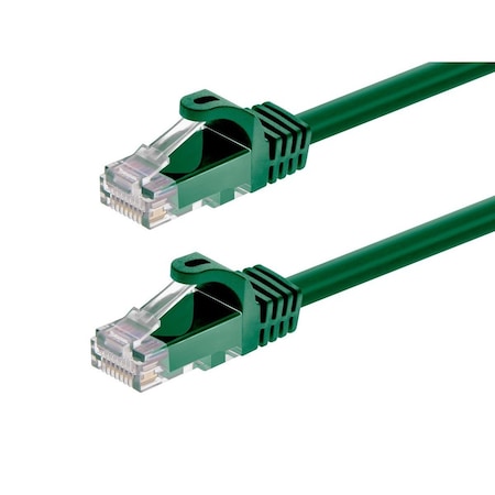 Monoprice Flexboot Cat5E 24AWG Cable, 10 ft.Green 11238