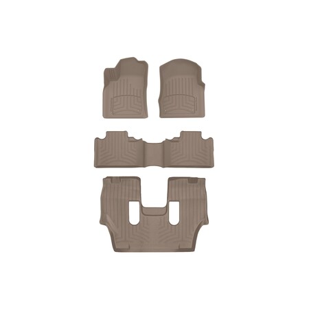 Weathertech Tan, Front and Rear and Rear FloorLiner HP 454851-45324-4-5IM