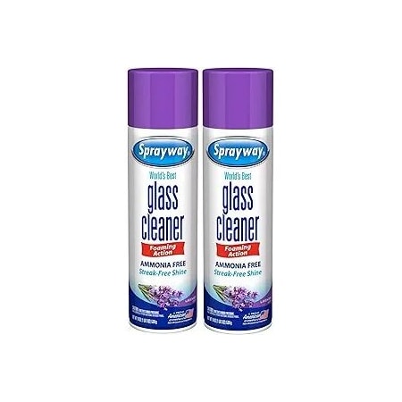 Sprayway Glass Cleaner Lavender Fragrance 20 oz. Can, 2PK SW5029R-2