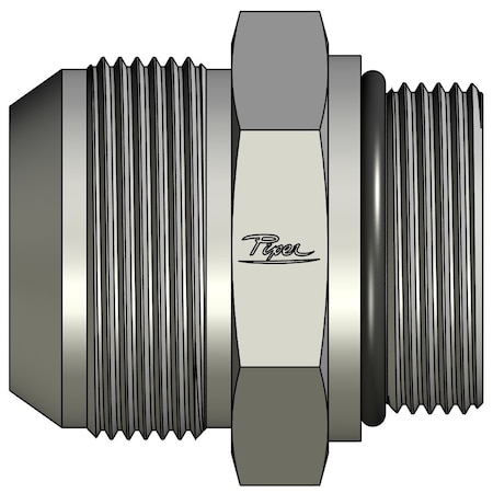 Piper Straight Thread Connector, 1-1/2in. Male JIC, 1-1/4in. Male O-Ring Boss 0700-24-20