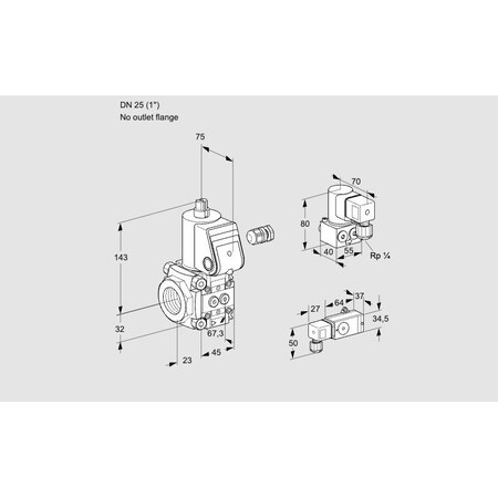 Honeywell Kromschroder Solenoid Gas Safety Valve – VAS-VCS, Class A, 500 mbar, IP65 Rated KS88018018