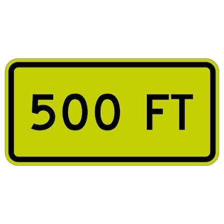 Sign Solutions Usa Traffic Sign, 30 in Width, Aluminum Sign, Horizontal Rectangle DUS12DFY3018W16-2aP