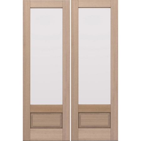 Doornmore G7501, 66.5" x 98" ( 2x32" Door) Right Hand, Mahogany 3/4 Lite Exterior Door G7501-SW-3296_2_RI