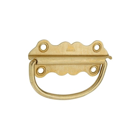 National Hardware V1864 Series Chest Handle, 3.42 in L, Steel, Brass N213-421