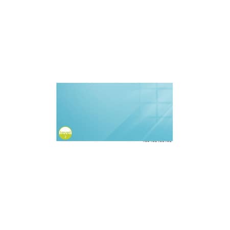 Ghent Aria Low Profile Glassboard, Non-Magnetic, 3'H x 6'W, Horizontal, Blue ARIASN36BE