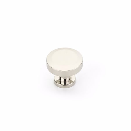 Schaub 1-1/4in Diameter Heathrow Cabinet Knob Polished Nickel Finish 550-PN