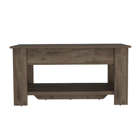 Homeroots 40" Dark Brown Storage Bench with Flip Top 535166