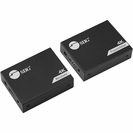Siig 4K HDMI USB KVM EXTENDER OVER CAT6 - UP TO 230 FEET - ZERO LATENCY - ESD PROTECT CE-H28411-S1