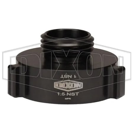 Dixon Style N37 Rocker Lug Hydrant Adapter, 1-1/2 x 1 in, Female NST NH x Male NST NH Connection, Alum N37-15F10F