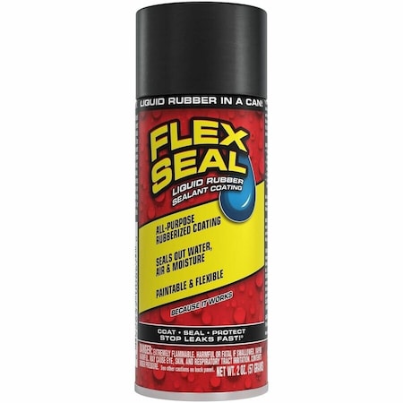 Flex Seal Leak Sealer 2 oz, Aerosol, Black, Liquid FSBLKMINI