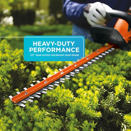 Black & Decker 20V MAX* Lithium 22 inch Hedge Trimmer - Battery and Charger Not Included LHT2220B