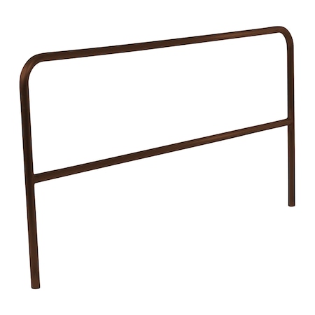 Vestil Aluminum Pipe Safety Railing 84 In. Length Brown ADKR-7-BN