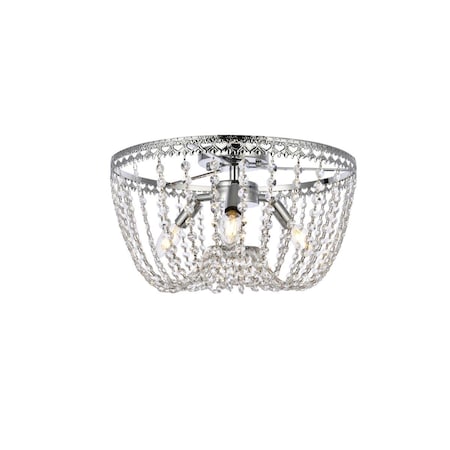 Lighting Business 16 in. Kylie Flush Mount in Chrome LI2946046
