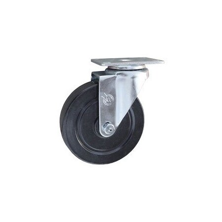 Service Caster 5 Inch Hard Rubber Wheel Swivel Top Plate Caster SCC-20S514-HRS