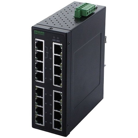 Murrelektronik Ethernet Switch, IP20,1000 mbps 58174