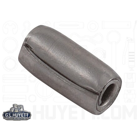 Huyett Coiled Spring Pin, Heavy Duty, Nickel Plated 302/304 Stainless Steel, 0.094 in Dia x 0.188 in Length SPC3P-093-0187H