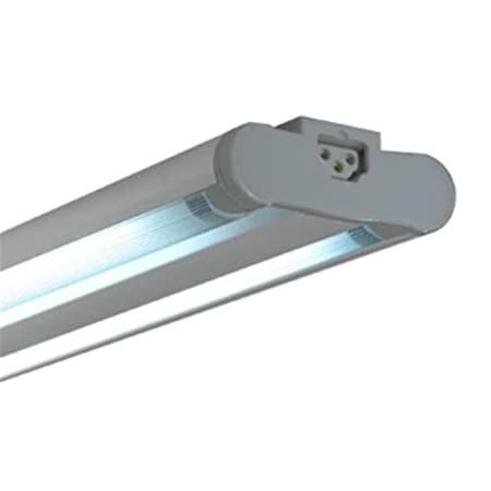 Jesco 35W Sleek Plus Twin Adjustable Grounded T5 Light Fixture, Silver SG5AT-35/30-SV