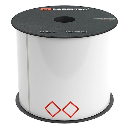 Creative Safety Supply LabelTac GHS Supply, White; Red LT46GHS2-V2