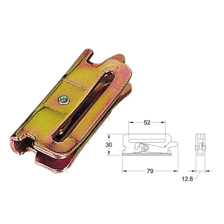 Doleco Hardware Fitting 2", 1,500 lbs WLL Cargo Securement Component 58450006