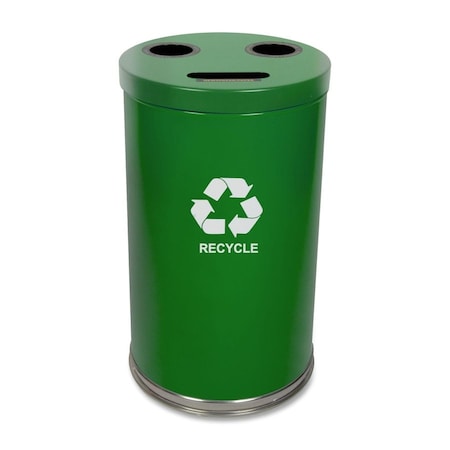 Witt Industries 34.5 gal Round Green, Metal 18RTGN