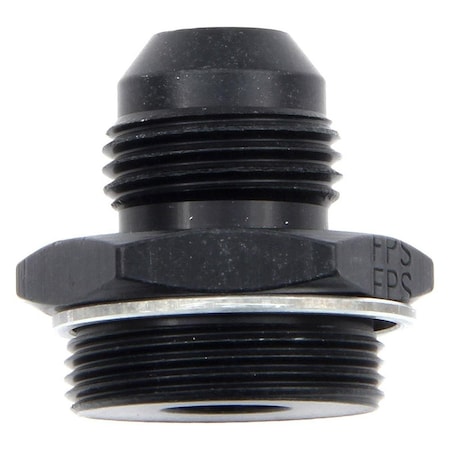 Fragola 491965-BL -8 AN x 1-20 in. Rochester Male Adapter Fitting - Black FRG491965-BL