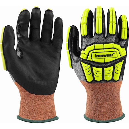 Ironwear Apollo A5 Cut Level Foam Nitrile Coated Impact Gloves (Small) 4471-TPR-SM