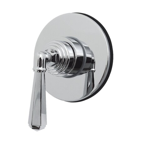 Kingston Brass Single-Handle Six-Way Diverter Valve with Round Trim Kit, Polished Chrome KS4031HL