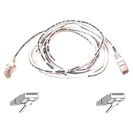 Belkin 20Ft Cat6 Snagless Patch Cable, Utp, White Pvc Jacket, 23Awg, 50 A3L980-20-WHT-S