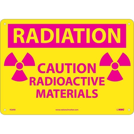 Nmc Radiation Caution Radioactive Materials Sign R26RB