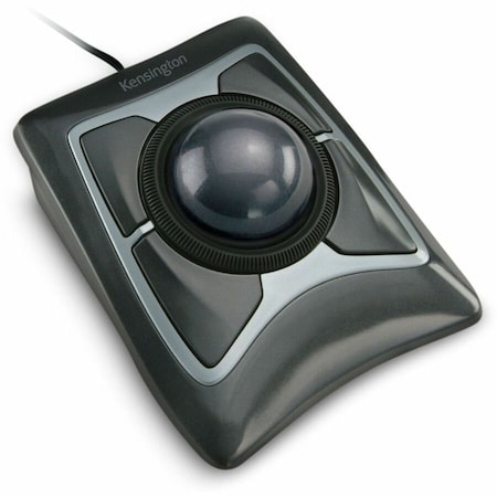 Kensington Trackball Mouse, Corded, Optical, Black K64325