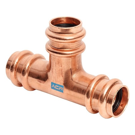 Streamline Tee, Copper, Press-fit 1 3/8" RP04068