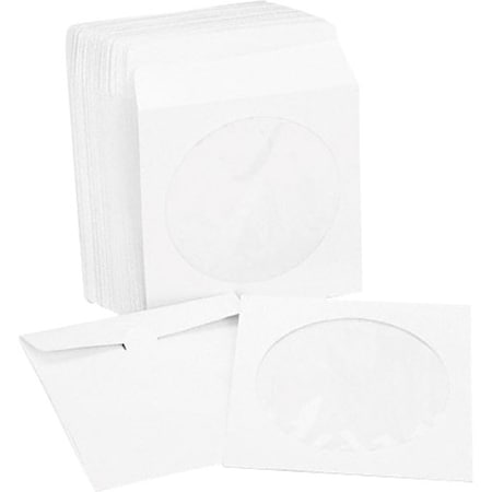 Innovera CD/DVD Envelopes, Clear Poly Window, 50 Envelopes per Pack (IVR39403) 39403