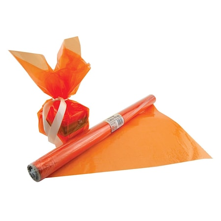 Plushdeluxe Cello Wrap Roll, Orange - 6 Roll PL3478504