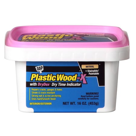 Plastic Wood-X Pt Dap 00542 Natural Stainable Wood Filler with DryDex 542