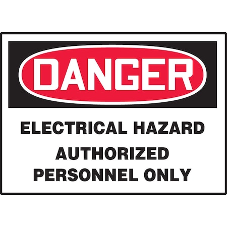 Accuform OSHA DANGER SAFETY LABEL ELECTRICAL LELC024XVE