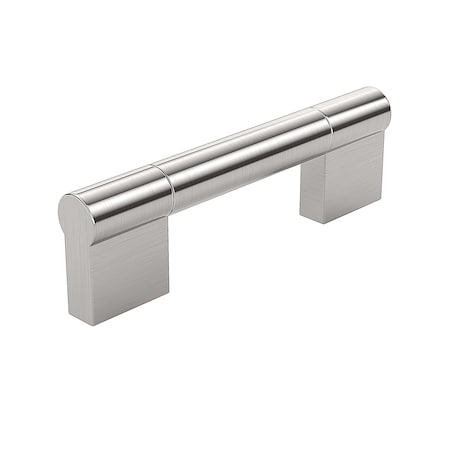Richelieu Avellino Collection 3 3/4 in (96 mm) Center-to-Center Brushed Nickel Contemporary Cabinet Pull BP52796195