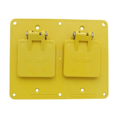 Ericson Coverplate, Outlet Box, Double Gang 3263W