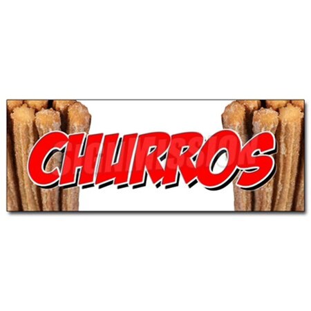 Amistad 12 in. Churros Decal Sticker - Concessions Churro Fair AM3901009