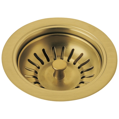 Delta Kitchen Sink Flange And Strainer In Brushed Gold 72010-GB