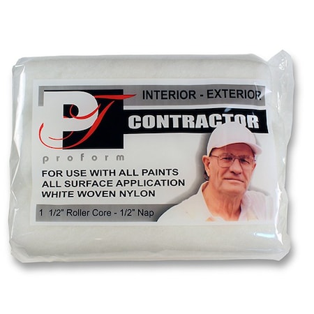 Contractor 9in x 1/2in Nap Proform Woven Nylon Roller Cover, 3PK C-ROL-1/2-3PK