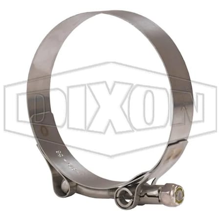 Dixon T-Bolt Clamp, 3.5 to 3.81 in Nominal, 0.025 in Thick, 300 SS, Domestic STBC375