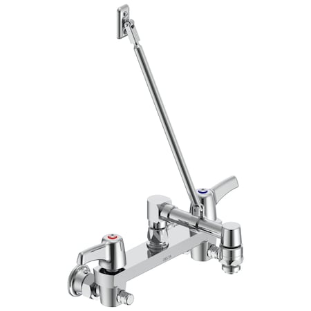 Delta Commercial 28C8 Two Handle 8 In Wallmount Service Sink Faucet In Chrome 28C8163