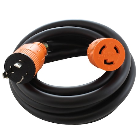 Ac Works SOOW; Cold Weather Extension Cord, 12 AWG, Indoor/Outdoor, 12/3, 1 Outlets, L6-20R, Black, Rubber L620PR-010