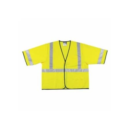 Mcr Safety VCL3SL Luminator, Safety Vest, 2X-Large, Fluorescent Lime 611-VCL3SLX2