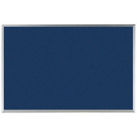 Aarco VIC Cork Bulletin Board w/ a Clear Satin Anodized Aluminum Frame, Blueberry 24''Hx36''W DW2436214