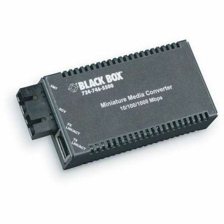 Black Box GIGABIT ETHERNET (1000-MBPS) MEDIA CONVERTER - 10/100/1000-MBPS COPPER TO 1000-M LGC125A-R4