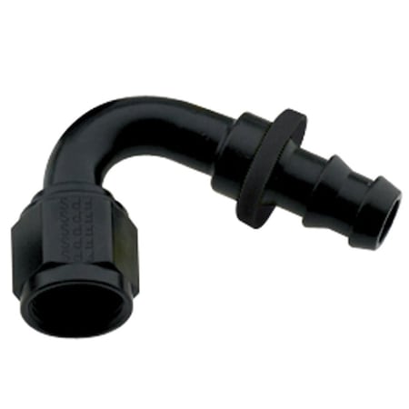 Fragola 212010-BL 120 deg 8000 Series Push-Lock -10 AN Race Hose End, Black FRG212010-BL