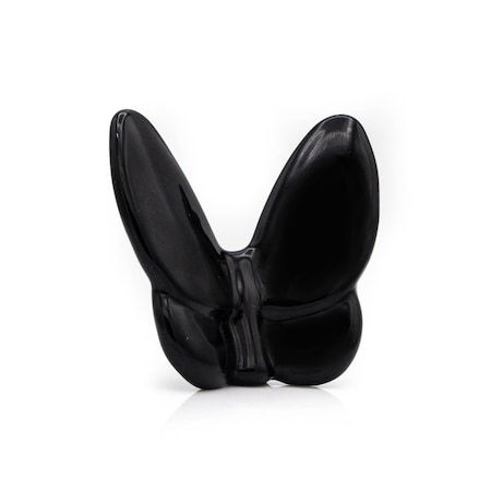 Homeroots 3" Black Crystal Butterfly Figurine Tabletop Sculpture 554014