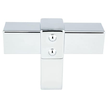 Berenson Hardware 2 in. Rivet Rebel T-Shape Cabinet Knob, Polished Chrome 5084-4026-P