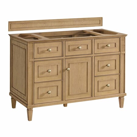 James Martin Vanities Vanity, without top, Light Natural Oak, 47.88 in W x 23.5 in D, 424-V48-M-LNO